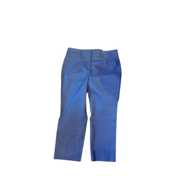 Ann Taylor Size 8P Petite Navy Blue  STRETCH Signature Crop Pants NWT $69 - Picture 1 of 3